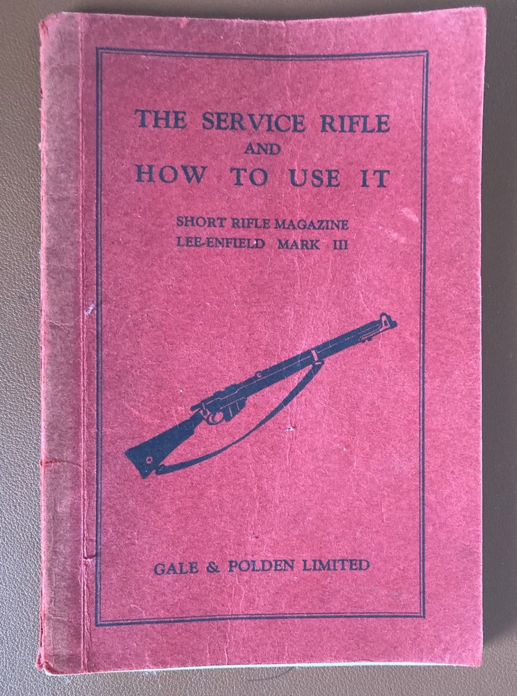 Genuine WW2 British small arms training manuals