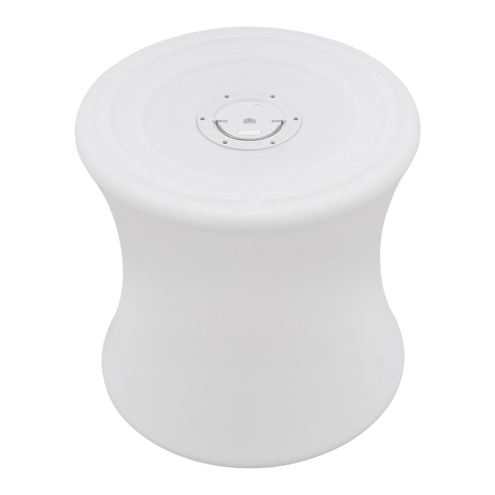 LED Drum-shaped Stool, Stool with Rechargeable LED Light, Ambient Lighting