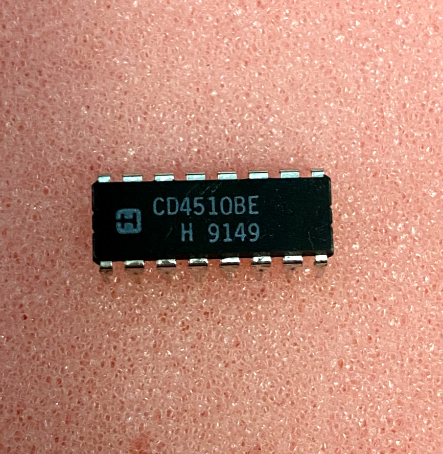 HARRIS CD4510BE	IC BCD UP/DWN COUNTR PREST 16DIP