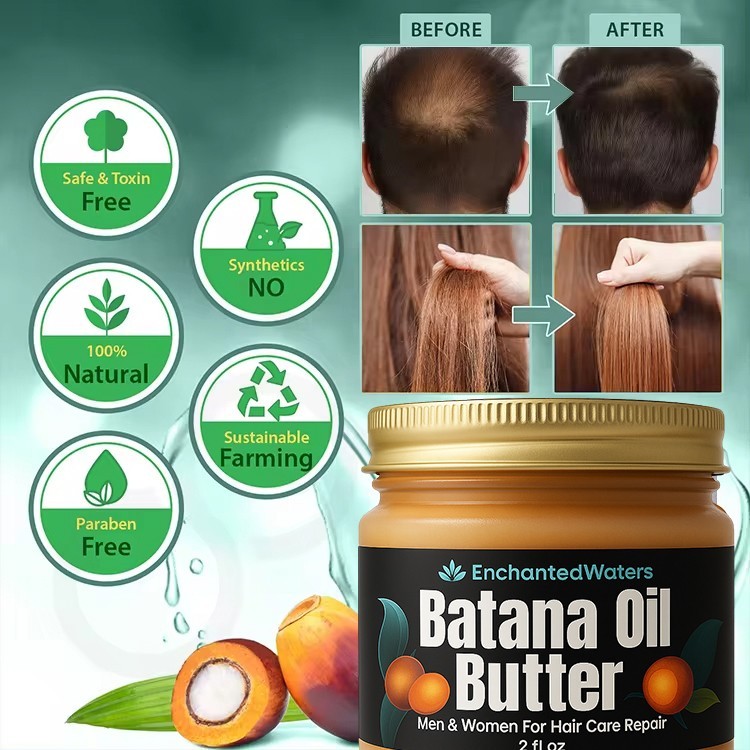 100% Natural Batana Oil For Hair Growth -Anti Hair Loss-Healthier Thicker Fuller
