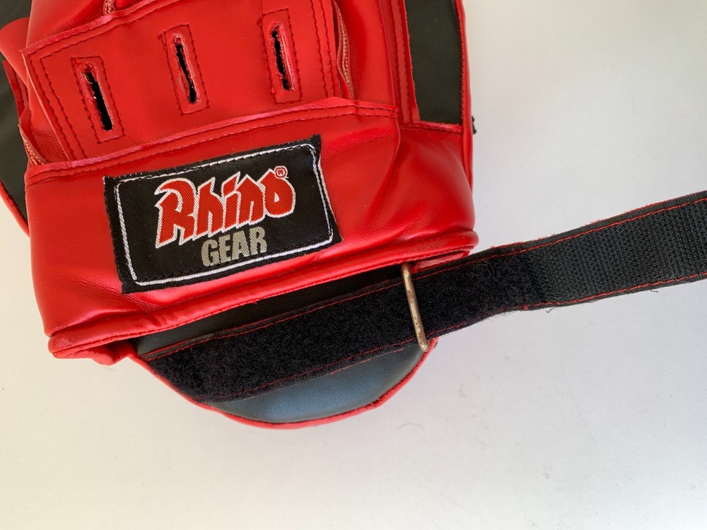 Rhino Gear Hook & Jab Focus Pads Red Leather