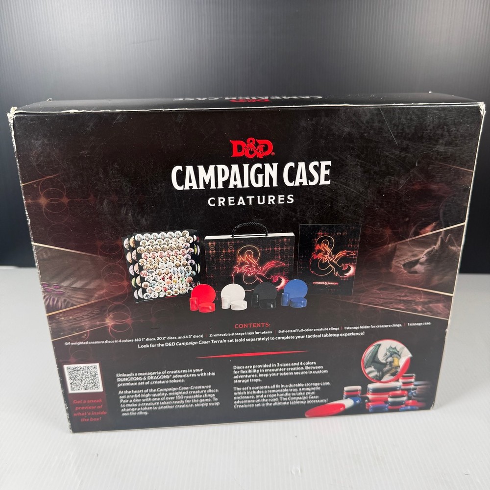 Dungeons & Dragons Campaign Case Creatures Storage Box Set Tokens 2022