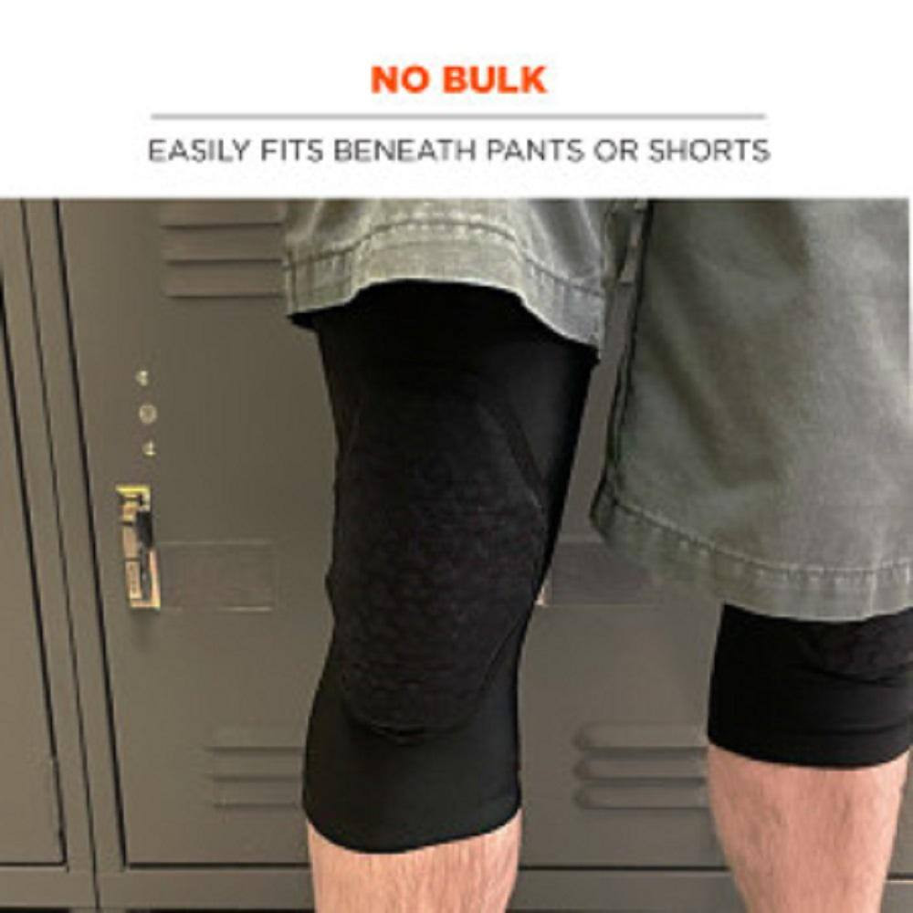 Proflex Black Padded Foam Soft Shell Knee Sleeves with Pull over Closure Lightwe