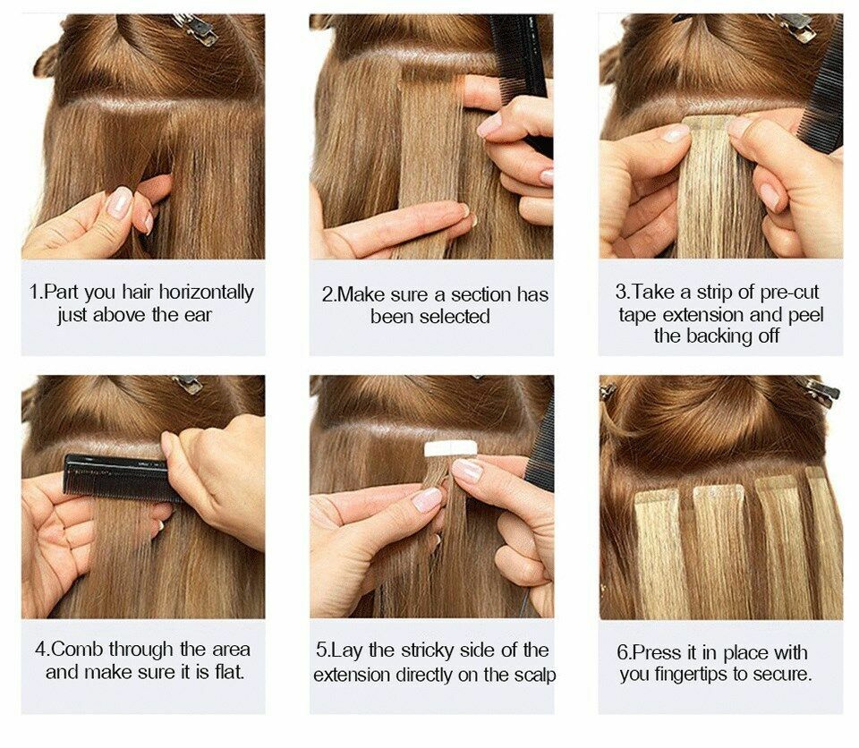 Seamless Tape In Human Hair Extensions Skin Weft Russian Hair Full Head 80pieces