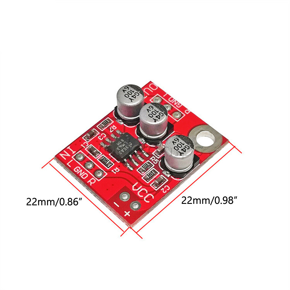 LM4881 Headphone Headset Amplifier Board Module Audio Preamplifier DC 2.7V-5.5V