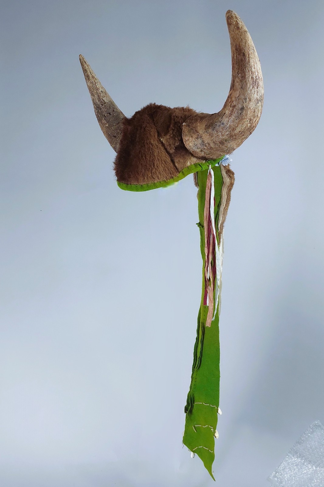 Antique Native American Southern Plains Indian; Buffalo Headdress; 19th Century
