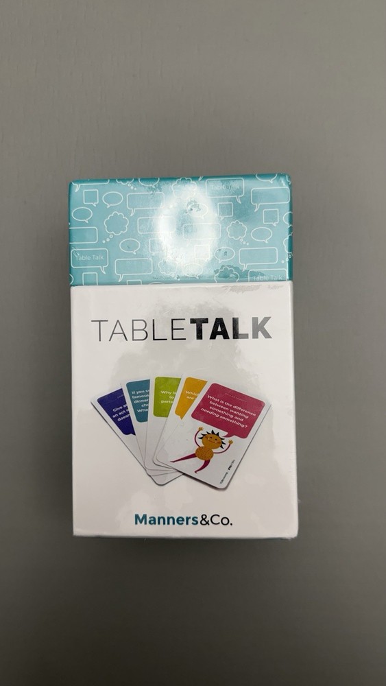 Table Talk conversation card game by Manners & Co.