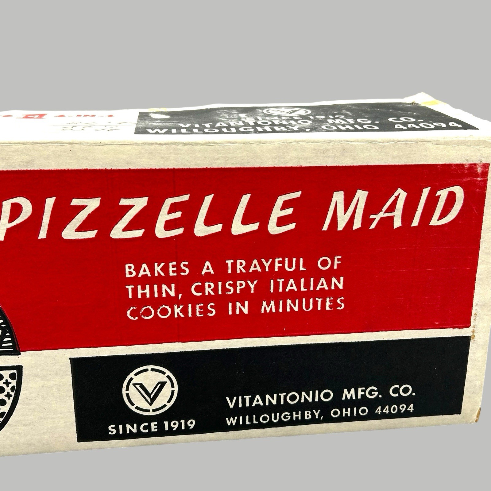 Vitantonio Pizzelle Maid Model 400 Automatic Pizzelle Maker Italian Cookie Used