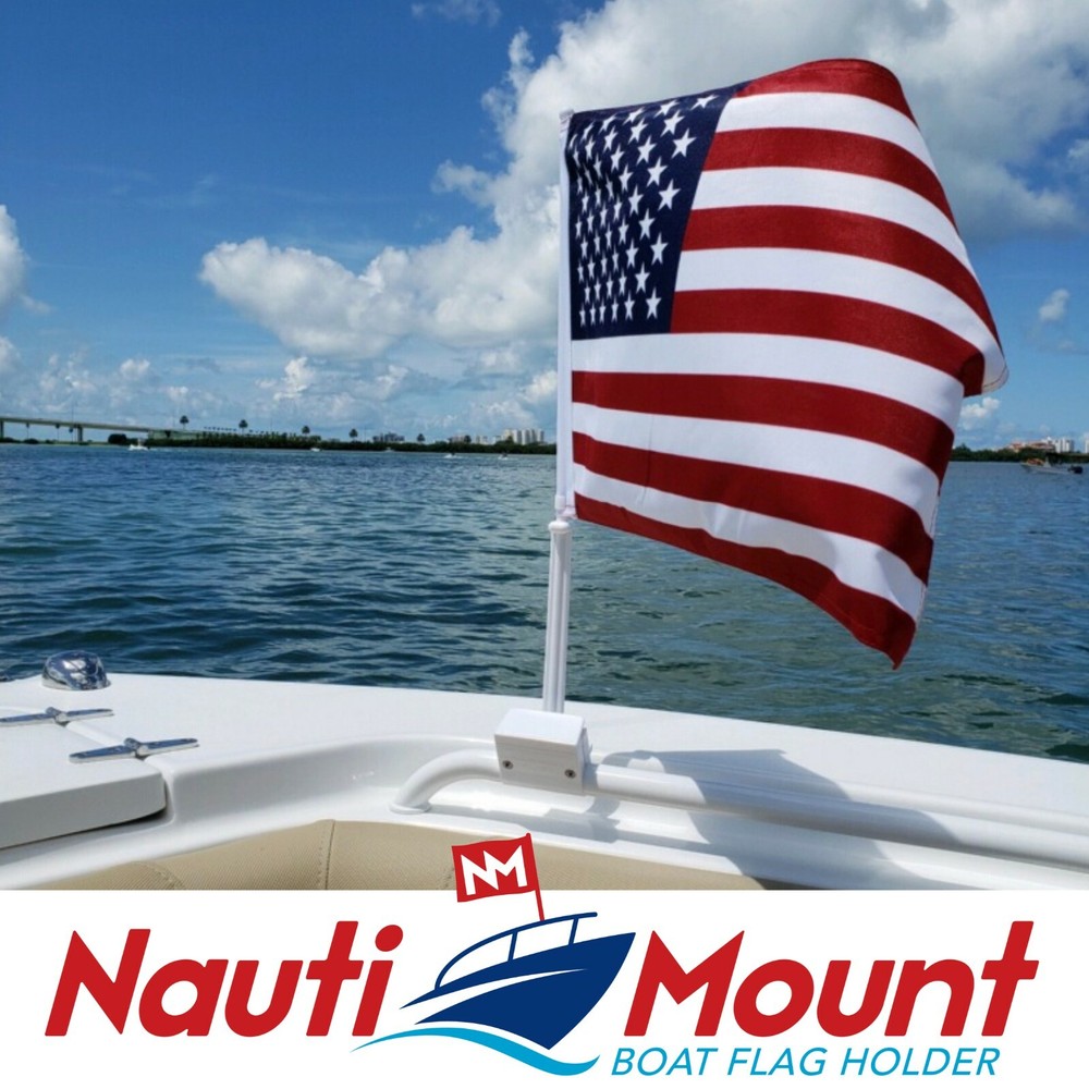 Boat Flag (White 2 - Pack) - Nauti Mount