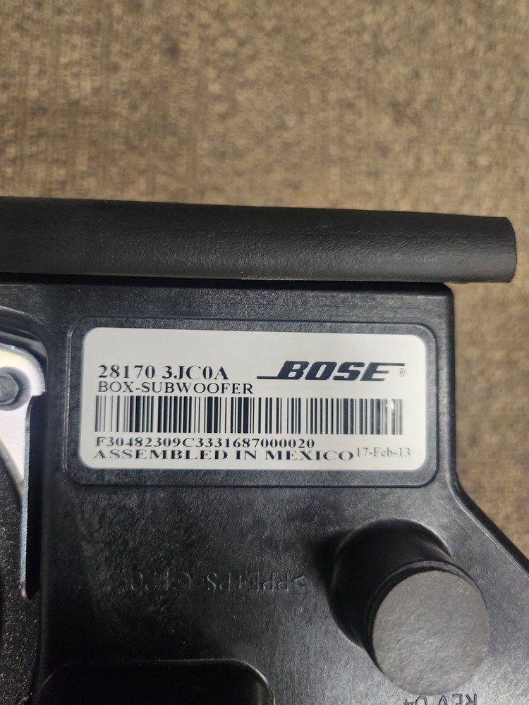 2013 Pathfinder Bose Subwoofer 14 15