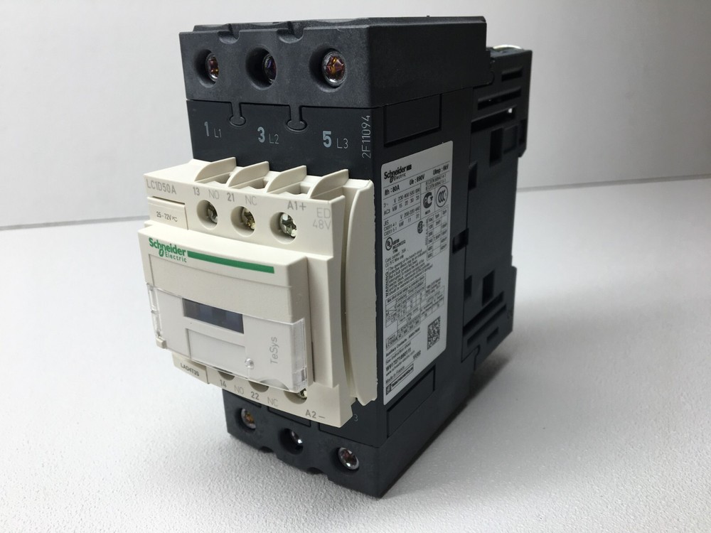 New! Scheider Electric LC1D50AED Contactor (#60314)