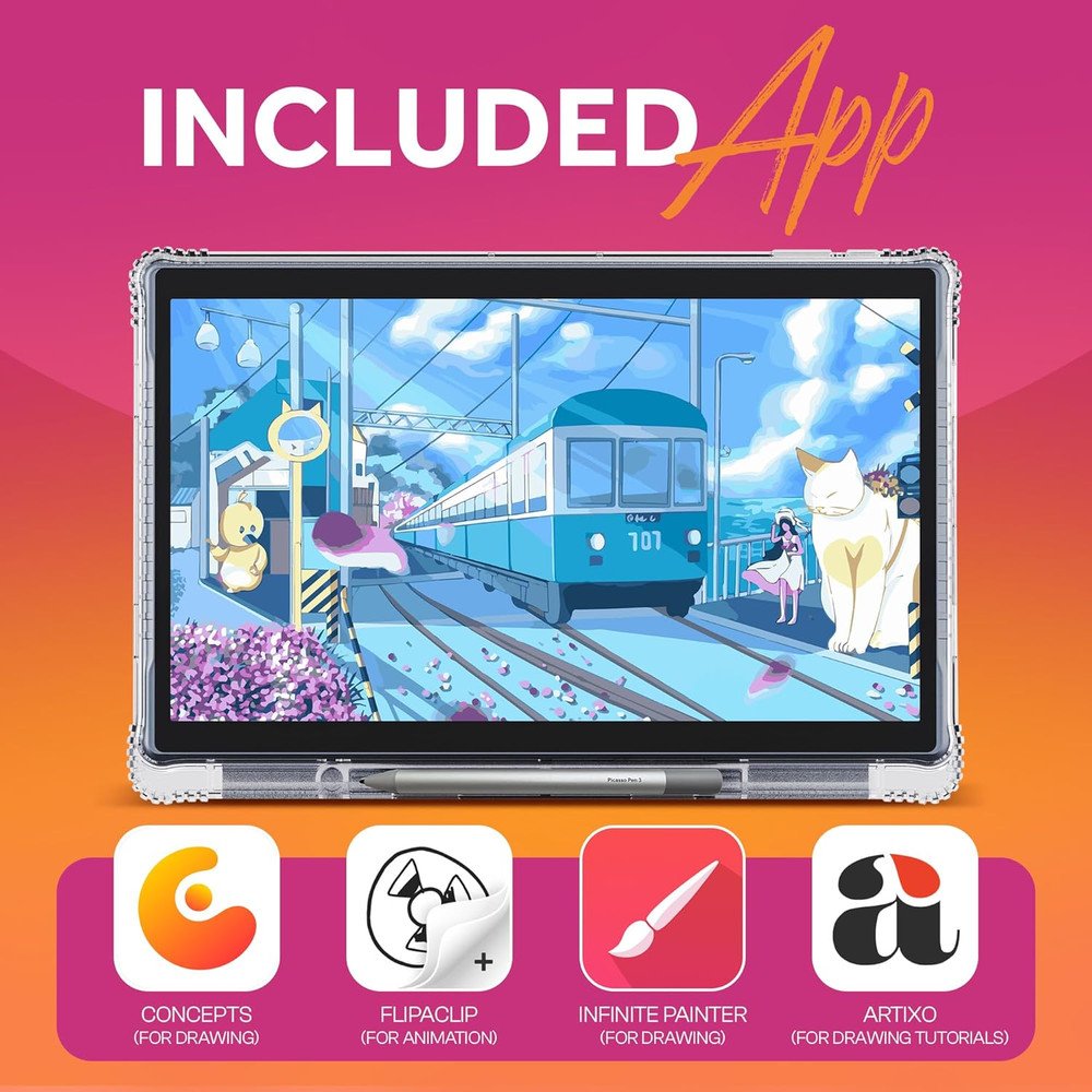 X11 Drawing Tablet • • No Computer Needed • 11" Screen • Drawing Apps & Tutoria