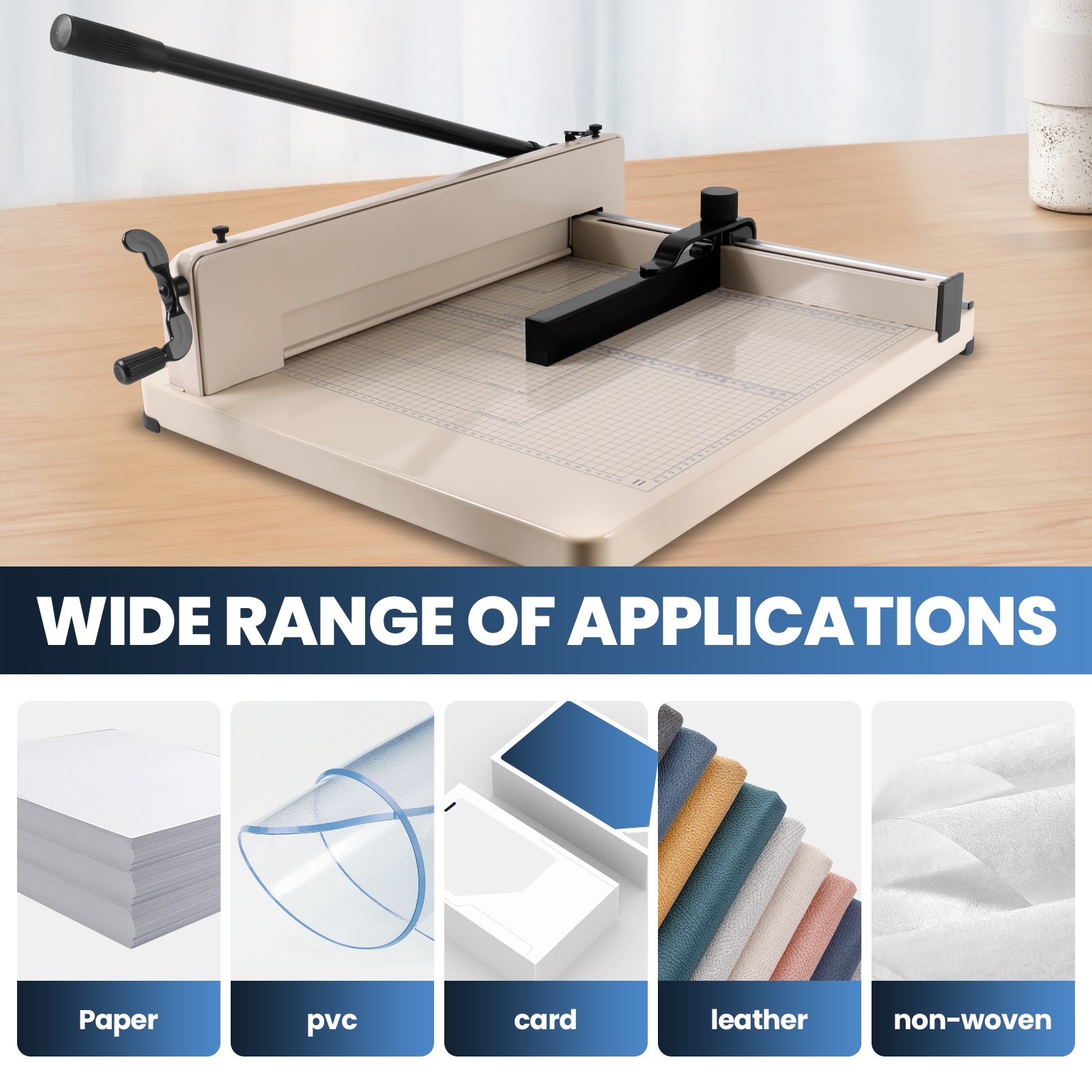 A3-17" Heavy Duty Guillotine Paper Cutter 400 Sheets Paper Trimmer Paper Slicer