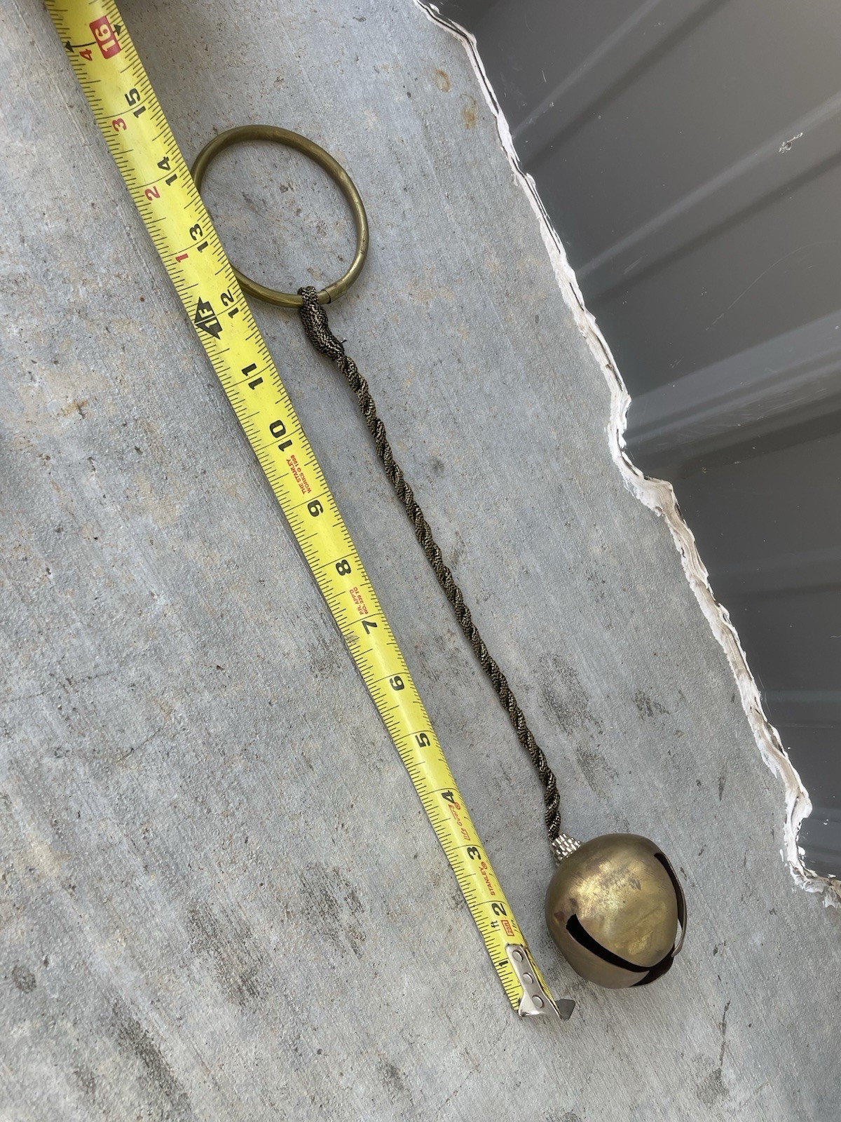 Vintage Brass Sleigh Jingle Bell Decor Christmas NL