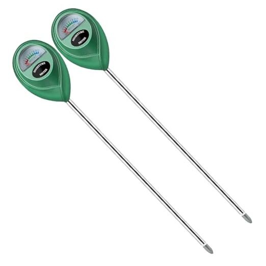 Soil Moisture Meter, 2 Pack Long Probe Soil Moisture Green-Longprobe-2Pack