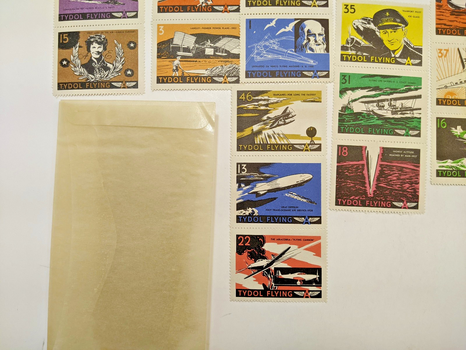 TYDOL Flying A Stamp Album of American Aviation 1940 Fuel Oil Company UNUSED A+