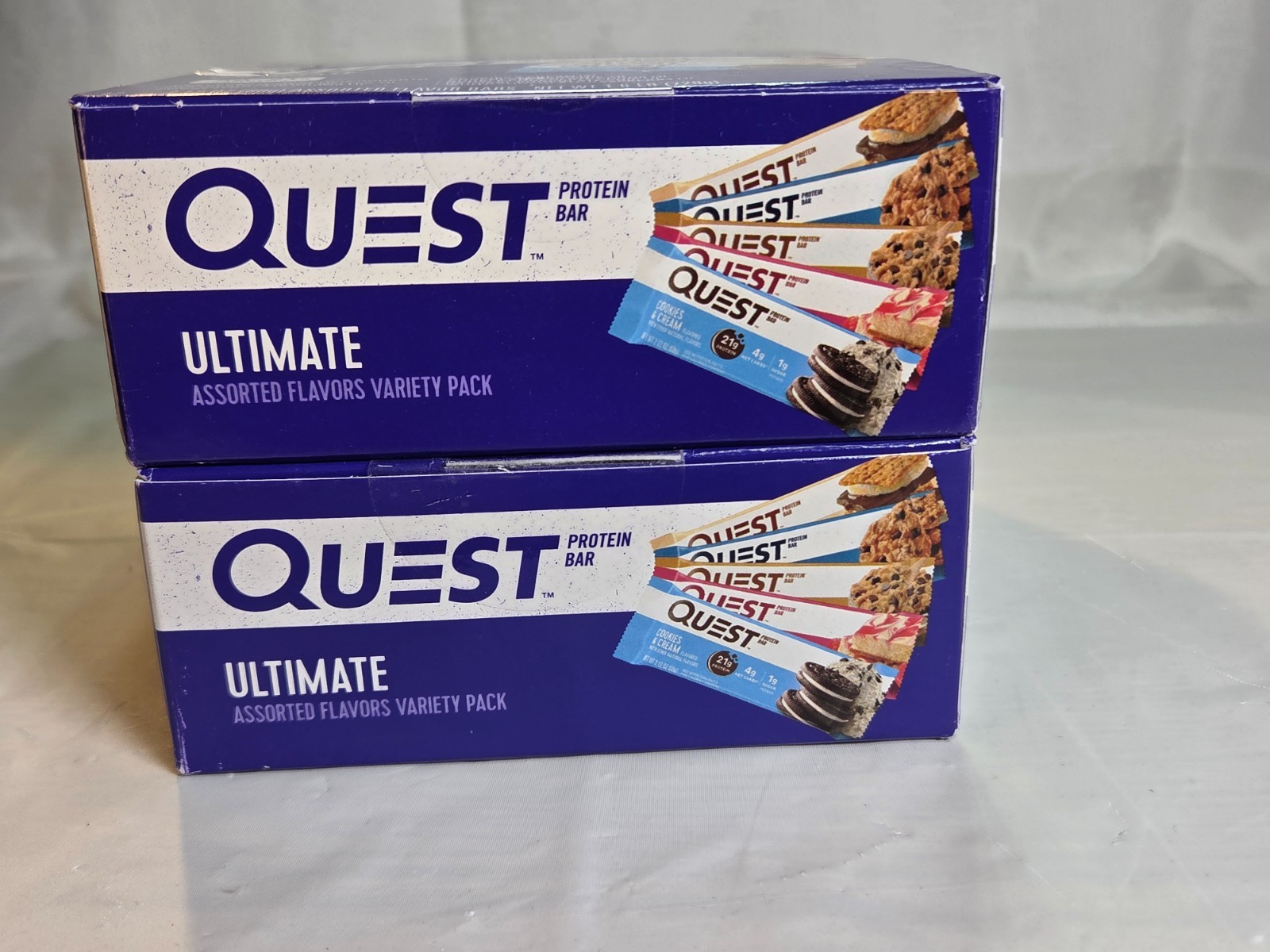 Quest Ultimate Protein Bars Variety Pack 24Ct High Protein Lot of 2