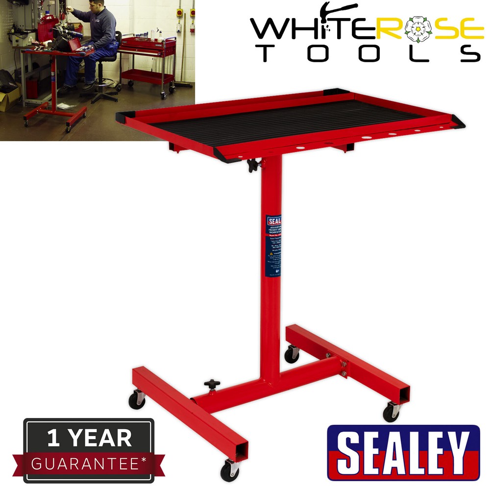 Sealey Mobile Workstation Adjustable-Height Workshop Warehouse Workbench