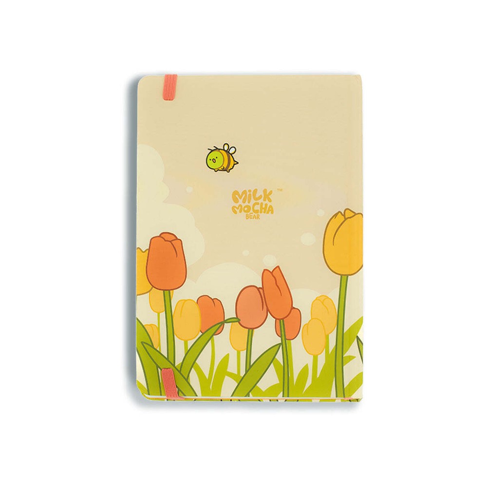 Milk Mocha Bear Bee Happy Dot Grid Notebook