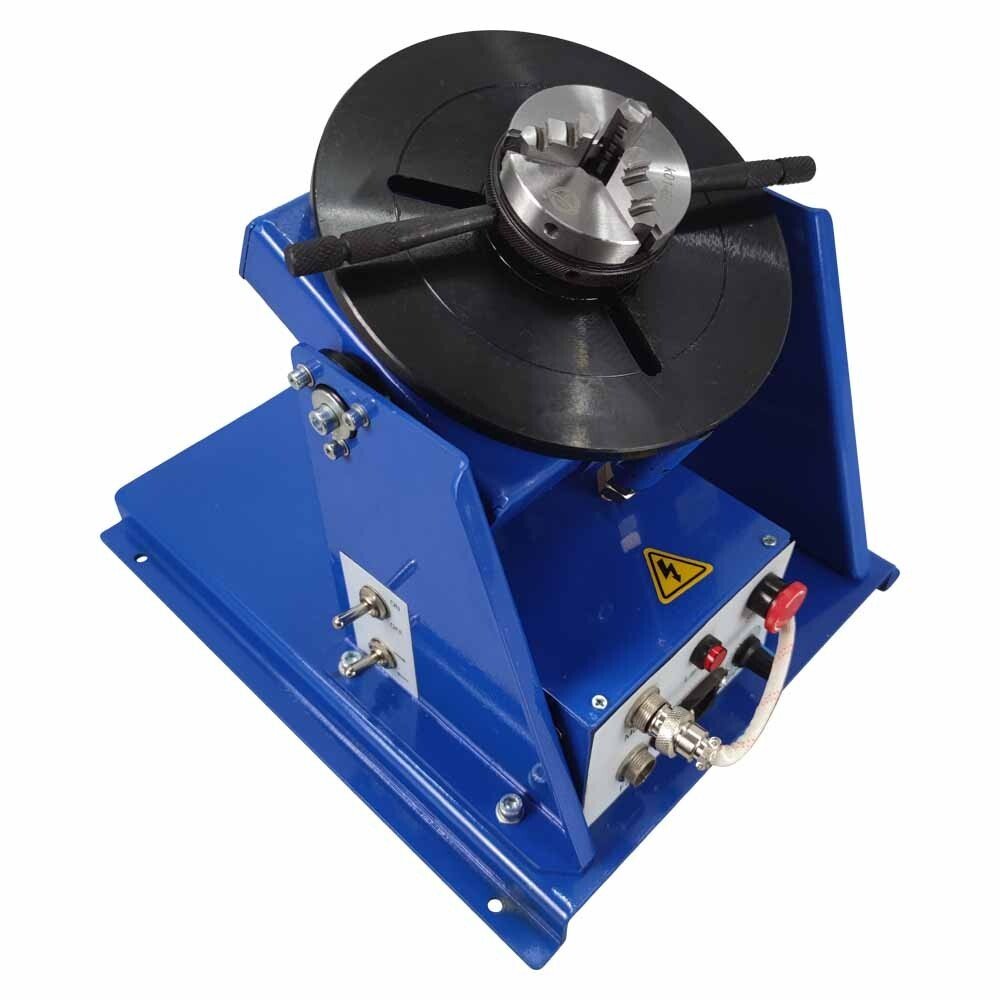 110V 65mm Chuck Welding Positioner Rotatable Stepless Speed Regulating Positione