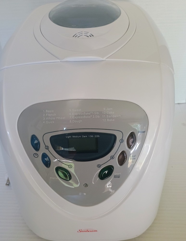 Sunbeam Programmable Bread Maker Machine Model 5891, Tested & Working