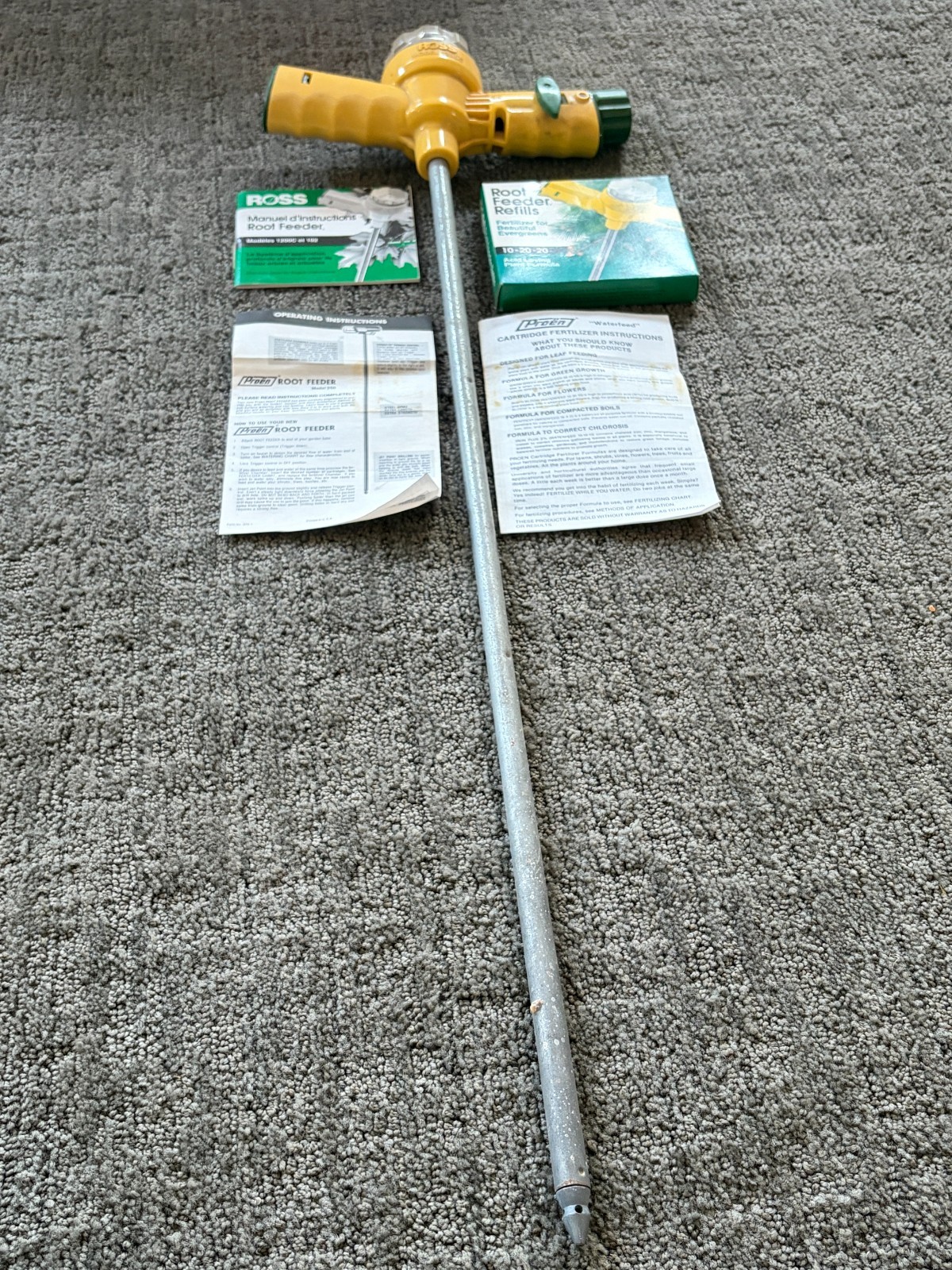 Vintage ROSS Root Feeder Fertilizer-Model 1200C w/ Feeder Refills