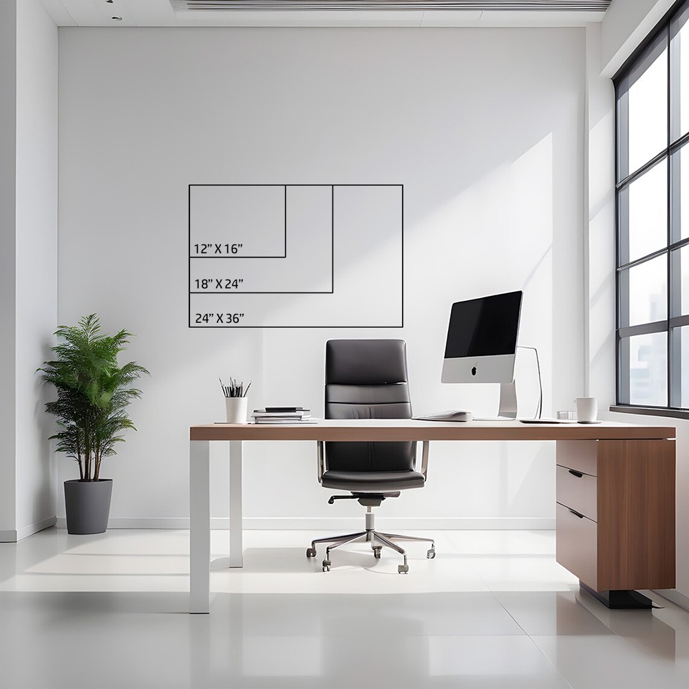 OnDisplay Luxe Acrylic Personalized Family Calendar Planner - Monthly Dry Erase