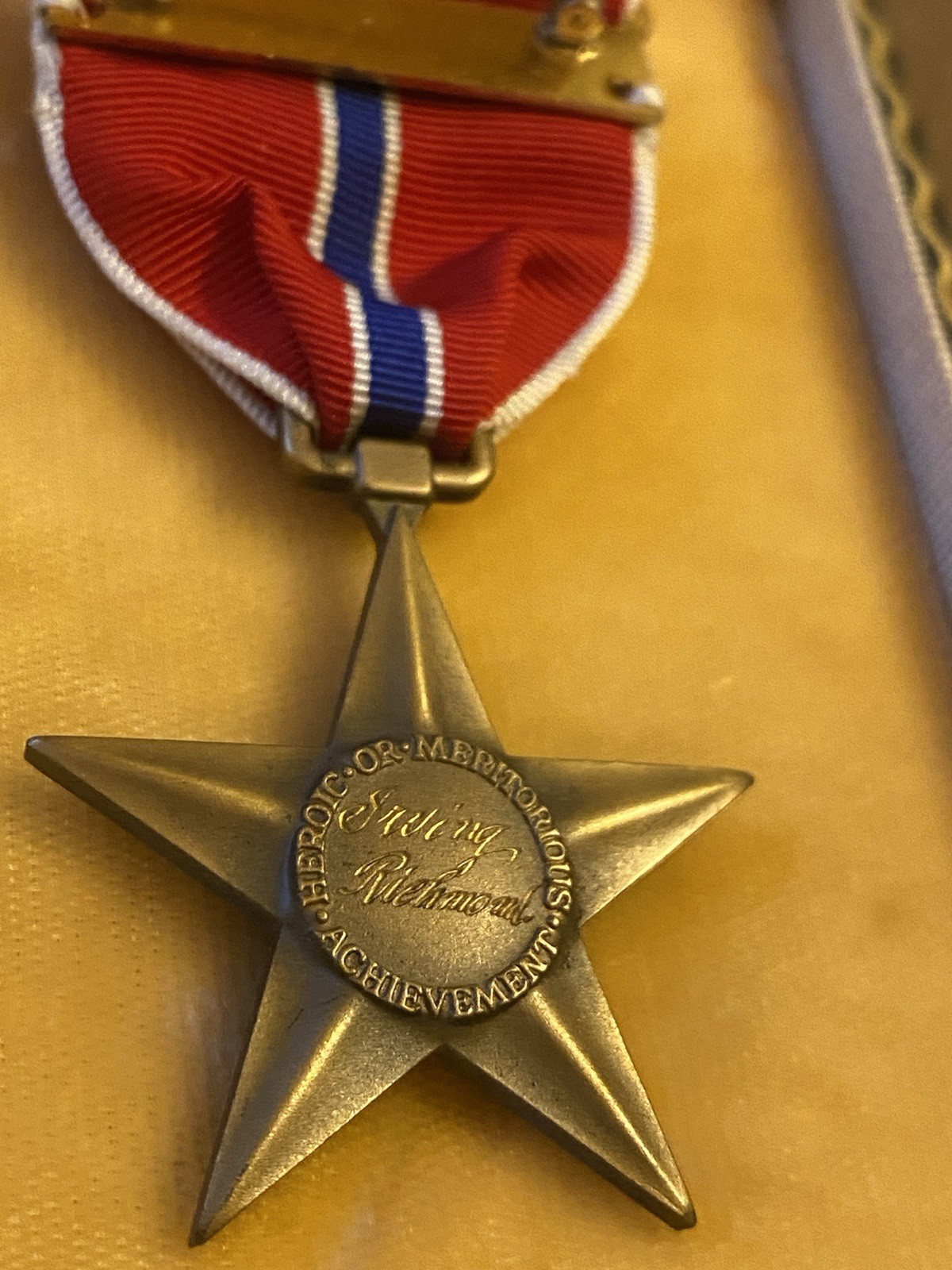 WWII Bronze Star Named & Gov’t Engraved to Irving Richmond w/ Jap Zero Bracelet
