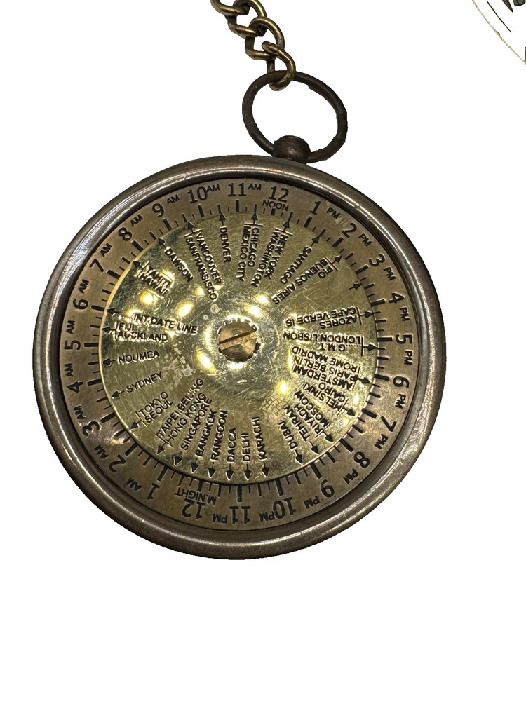 Gilbert Compass Solid Brass Nautical Handmade Working Travelling Compass W Case