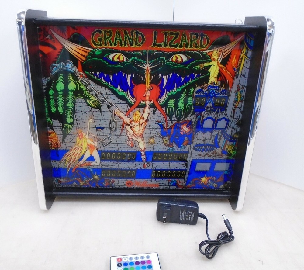 Williams Grand Lizard Pinball Head LED Display light box