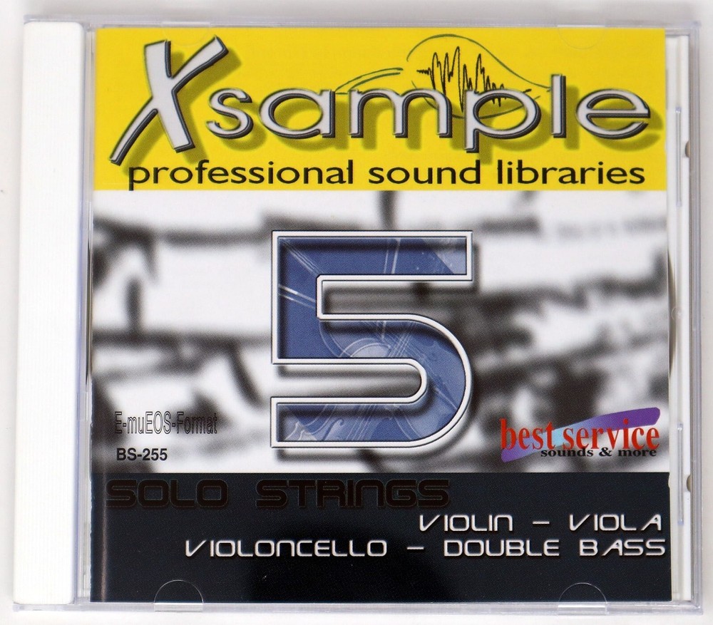 Best Service Xsample Volume 5  Solo E-Mu Format Sample/Sound Library/Sampling CD