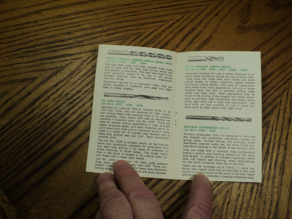 Vintage Morse Drill Selector Machining Tool