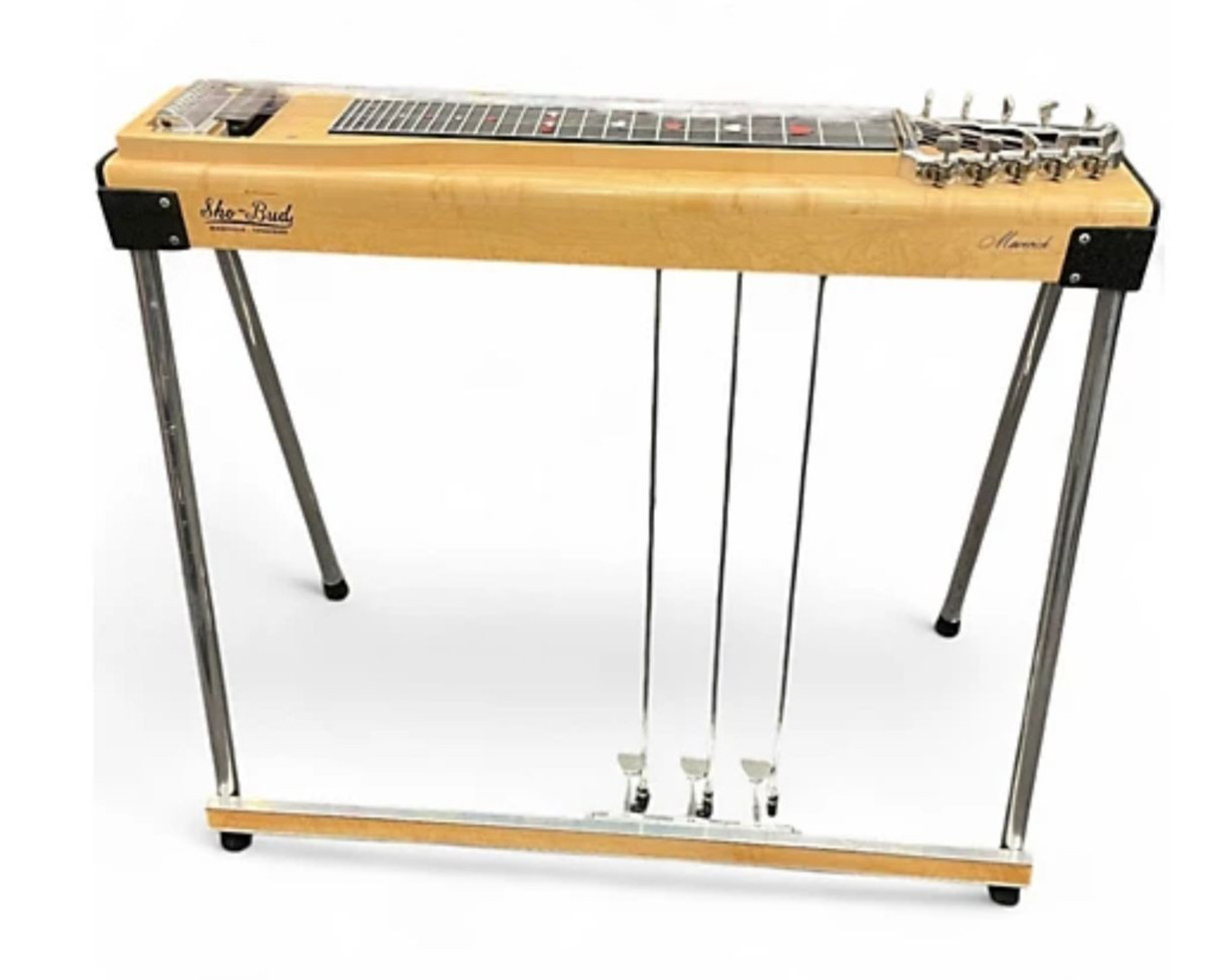 Sho Bud Maverick Pedal Steel Guitar w/Hard Case, Mint Free Knee Lever Kit w/BIN!