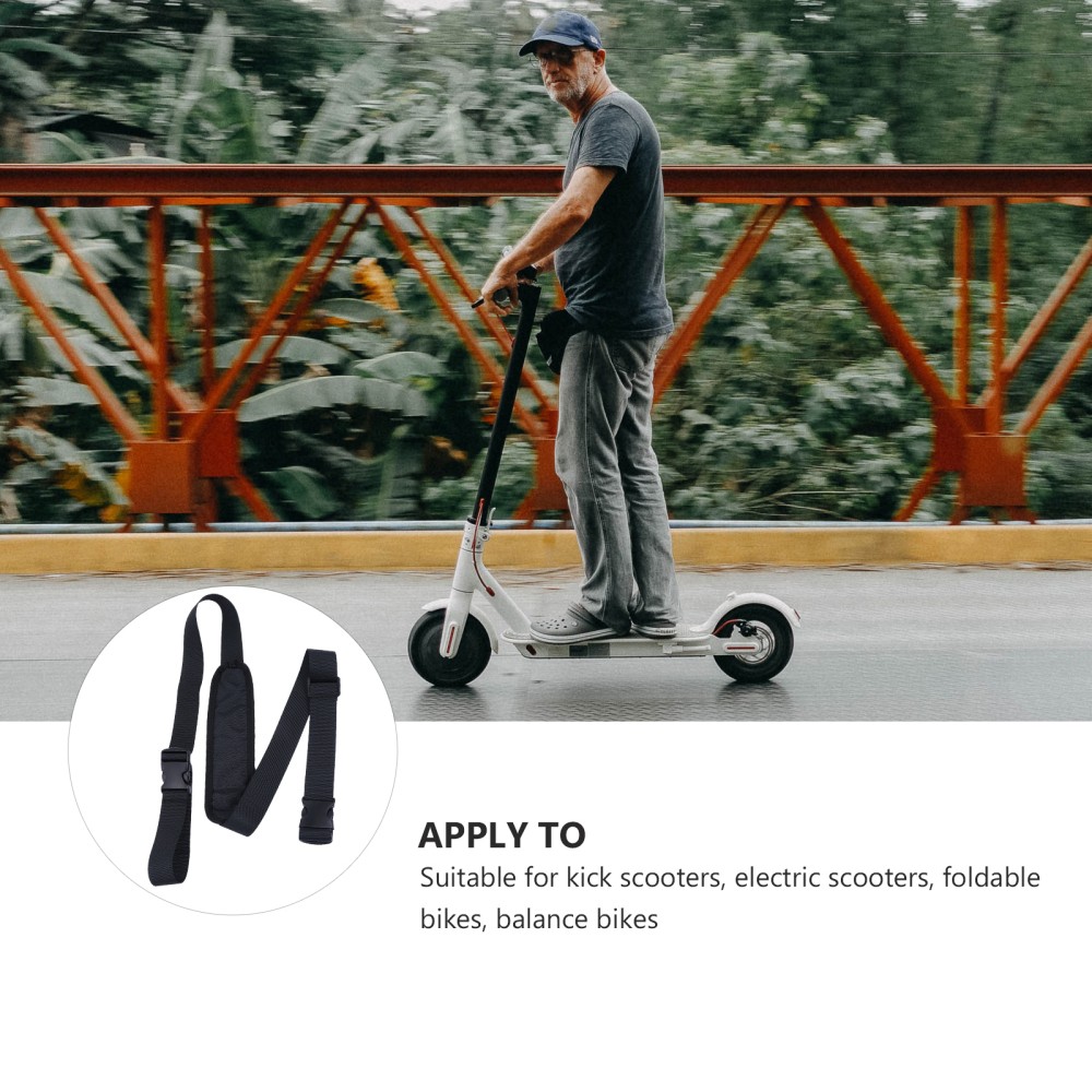 Nylon Adjustable Shoulder Strap for Scooter Carrying with Quick Release Buckles