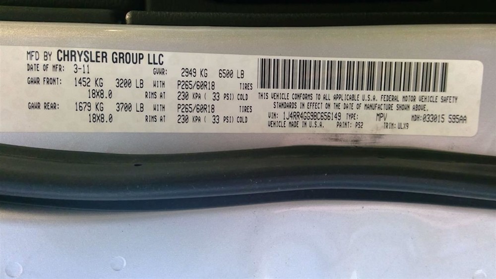 GRANDCHER 2011 Glove Box 919317