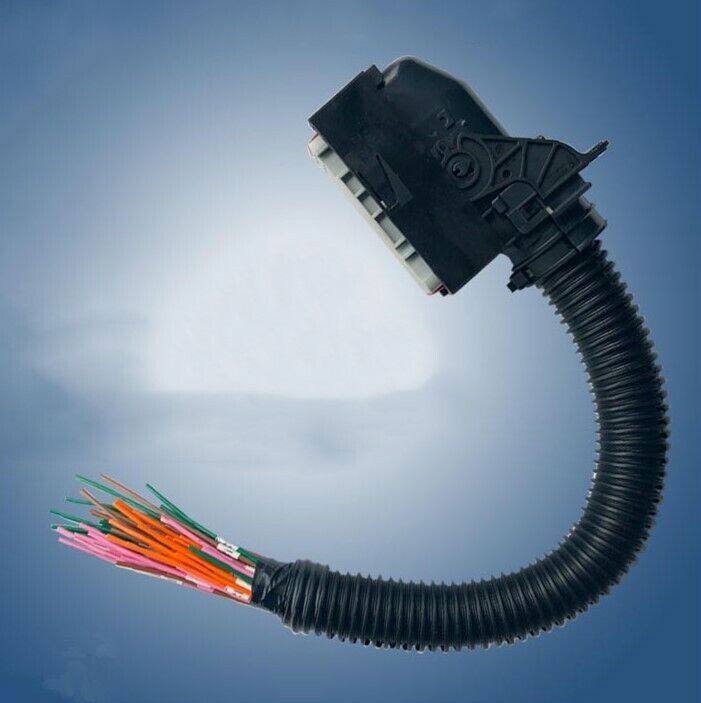 Gray 76 Pins/Way ECU Auto PC Board Socket Connector Plug Cable Harness