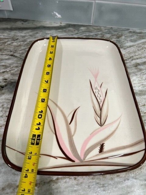Vintage Winfield China Dragon Flower Rectangular Serving Tray