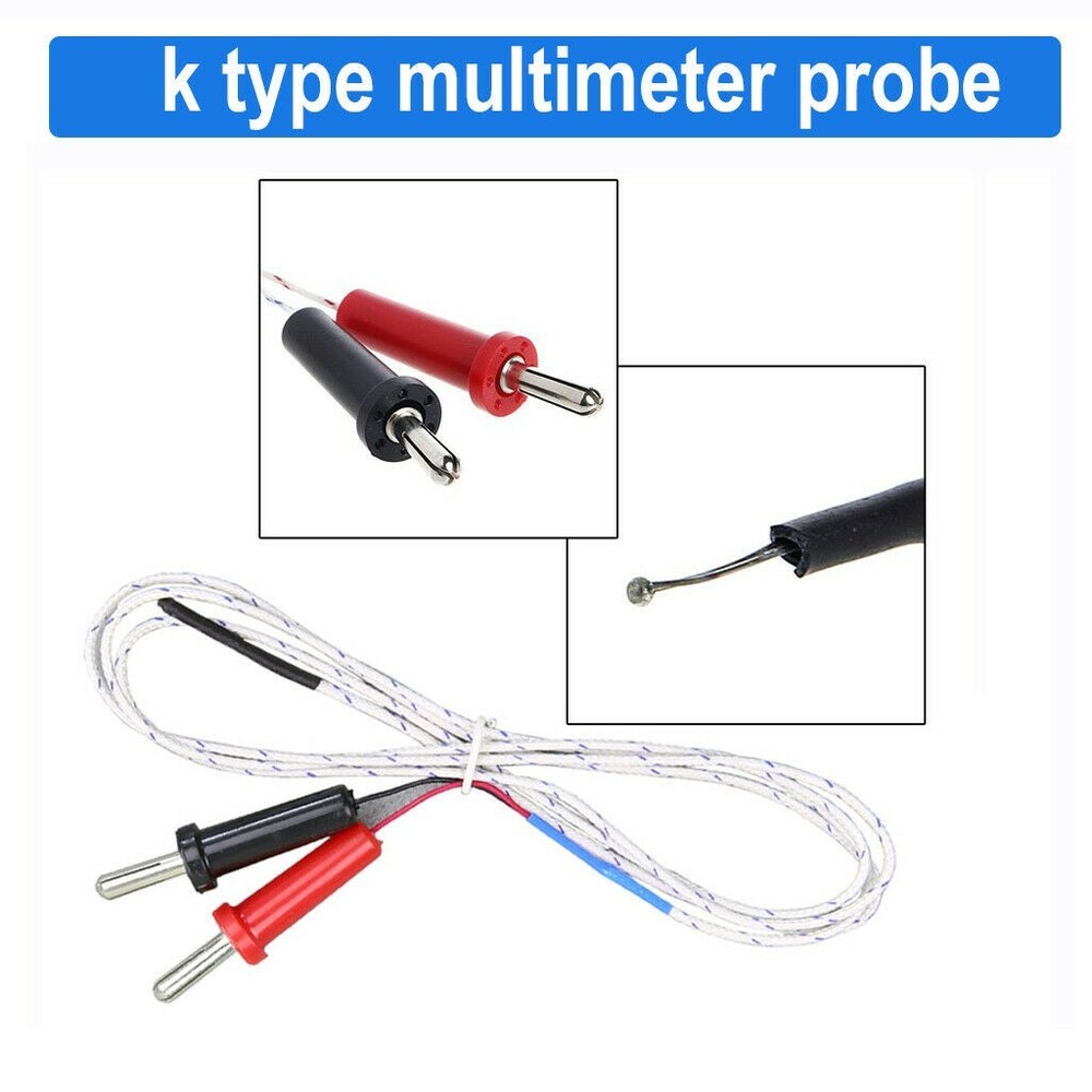 Testing Digital Circuitry Multimeter Thermocouple Probe K Type K-Type