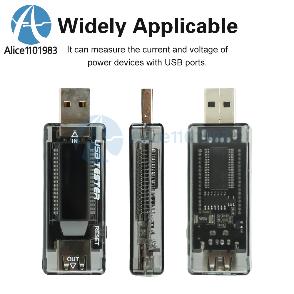 USB Current Voltage Tester USB Voltmeter Ammeter USB Power Detector 4-30V 0-3A