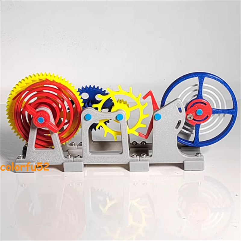 3D Printing Model Tourbillon Escapement Structure Clock Imitation Movement Model