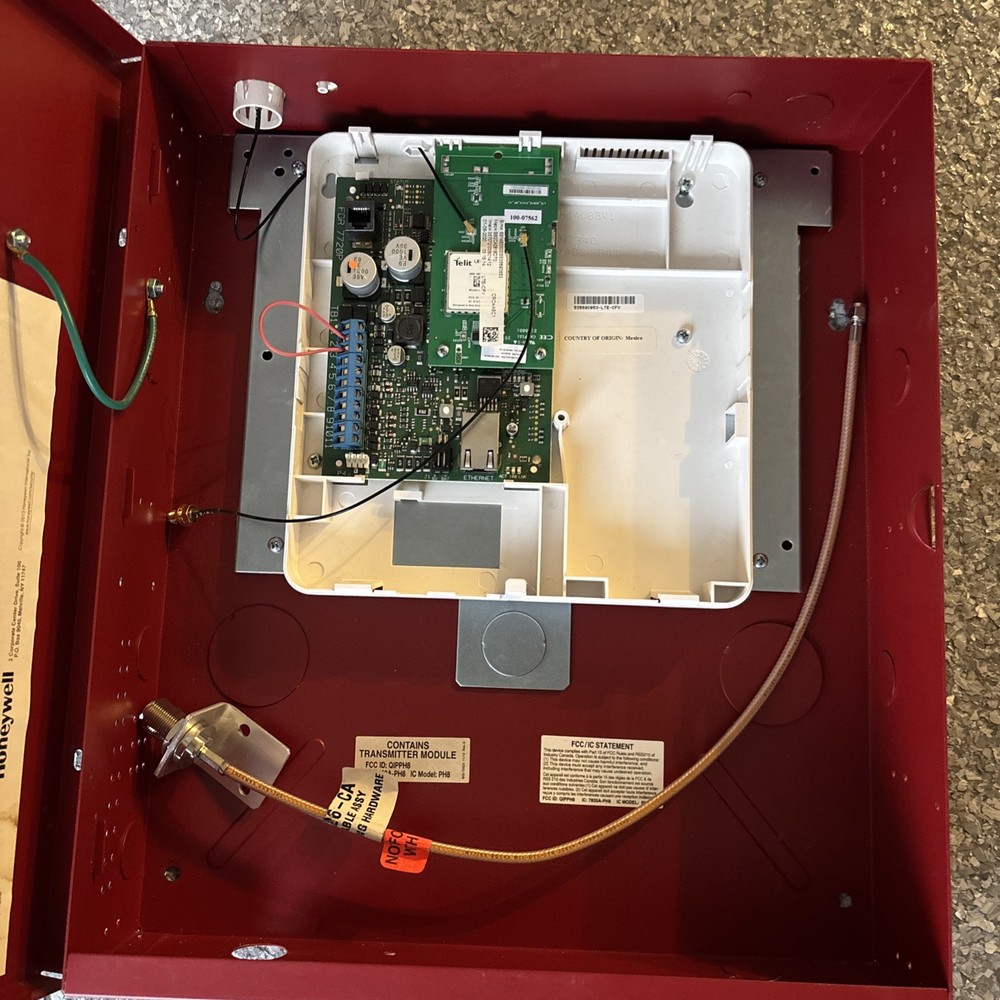 Honeywell Commercial Fire Communicator Kit LTE-CFV Red Cabinet