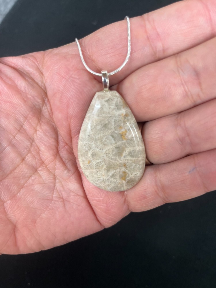 Petoskey Stone Pendant Michigan
