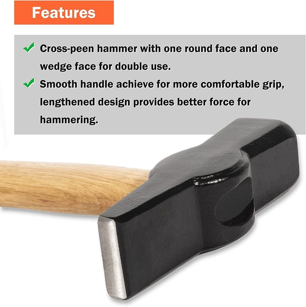 Blacksmiths Beginner Hammer 0000811-1000 Knife Making Metalworking Forge Tool