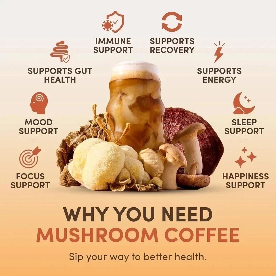 2 PACK Mushroom Coffee 100% Authentic FREE SHIPPNG