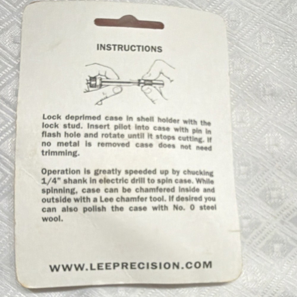 Lee Precision Case Length Gauge & Shell Holder .45 ACP 90162