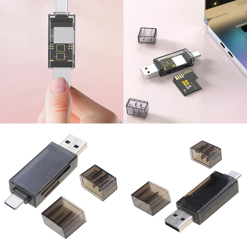Type C USB 3.0 SDTF Card Reader Adapter for Memory Card Reader Connectors