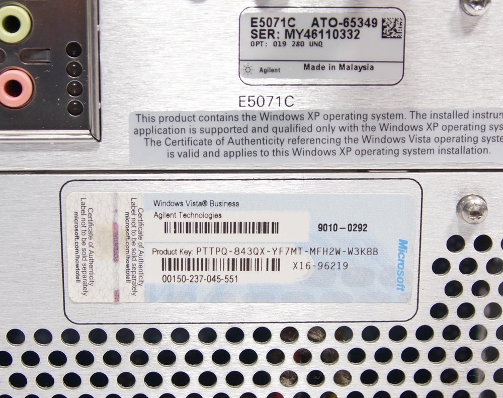 Agilent Keysight E5071C 9kHz - 8.5GHz ENA Network Analyzer