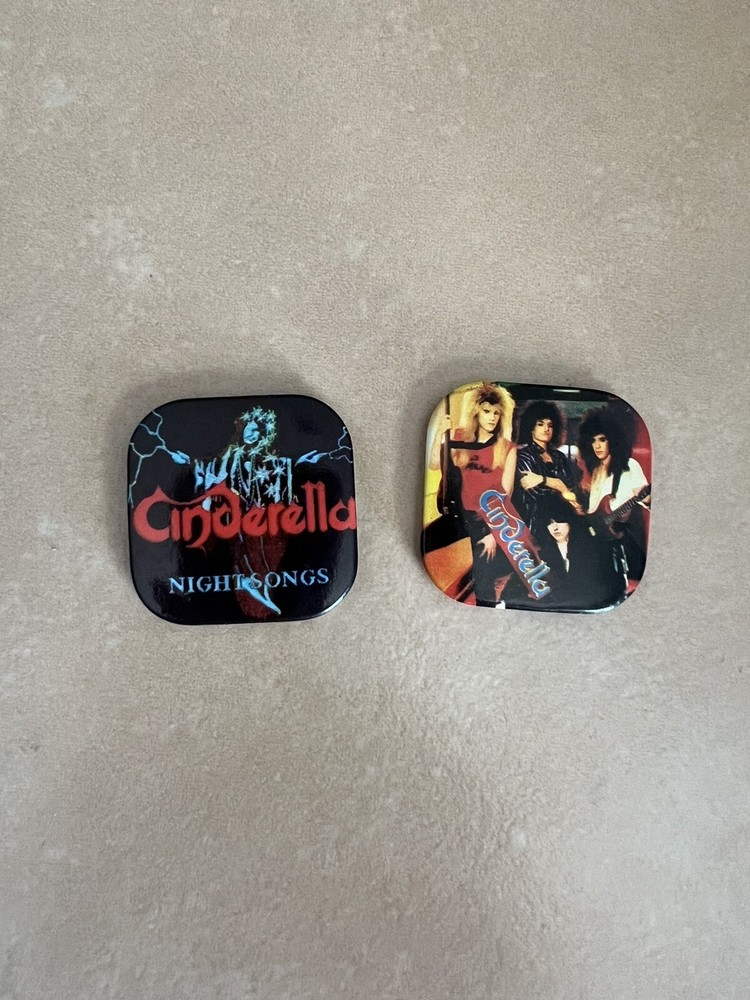 Cinderella Band Button Pins