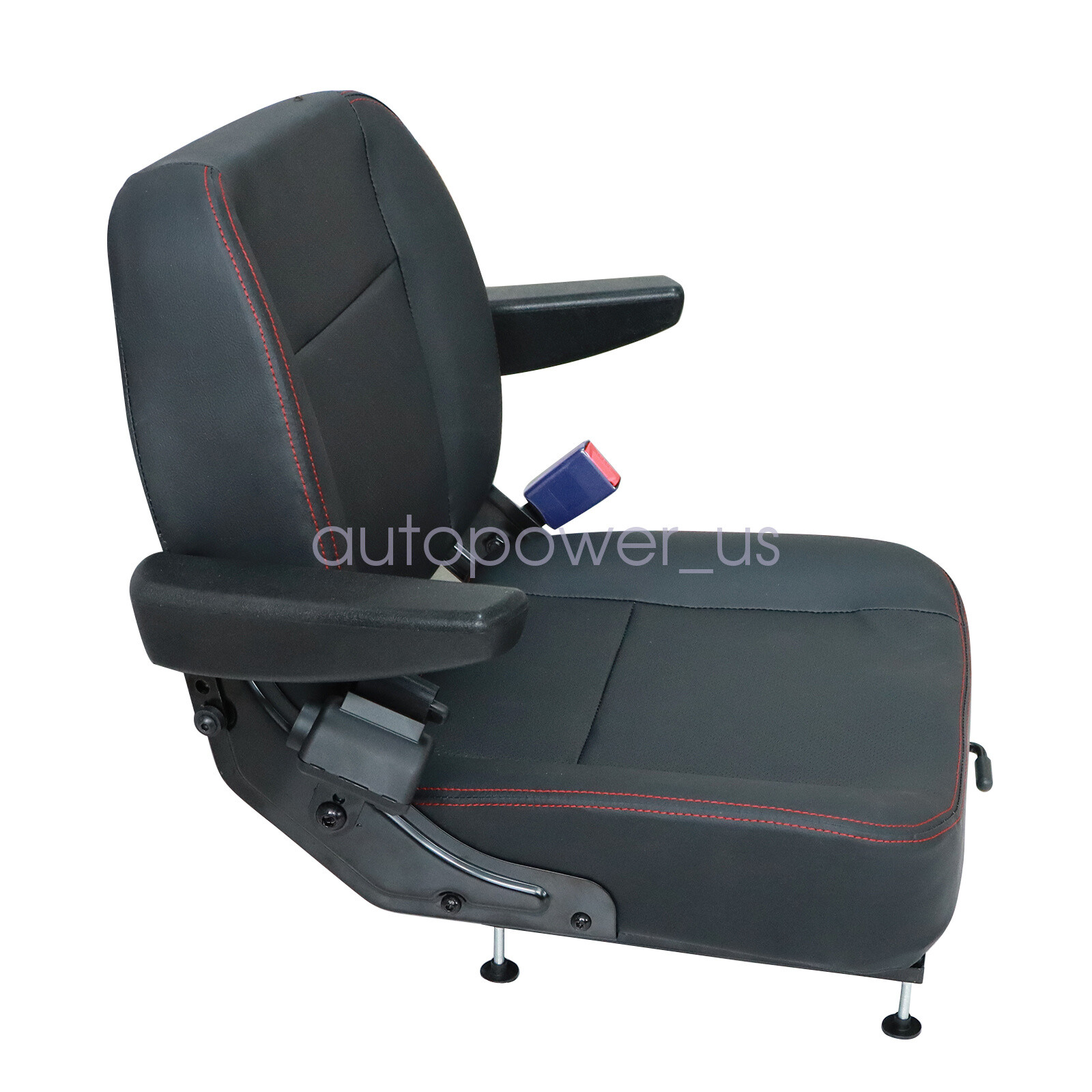 Universal Forklift Seat Tractor Seat Riding Mower Seat With Armrest & Safe Belt