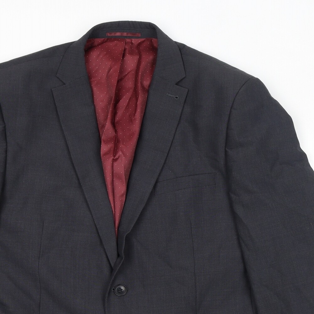 NEXT Mens Grey Wool Blend Suit Jacket Size 42 Reg